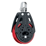 57 mm | Harken 2135.RED - Ratchet Block , Swivel, Red Sheave